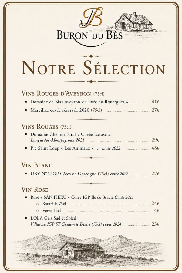 Boissons Buron du Bes 3