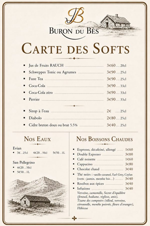 Boissons Buron du Bes 4