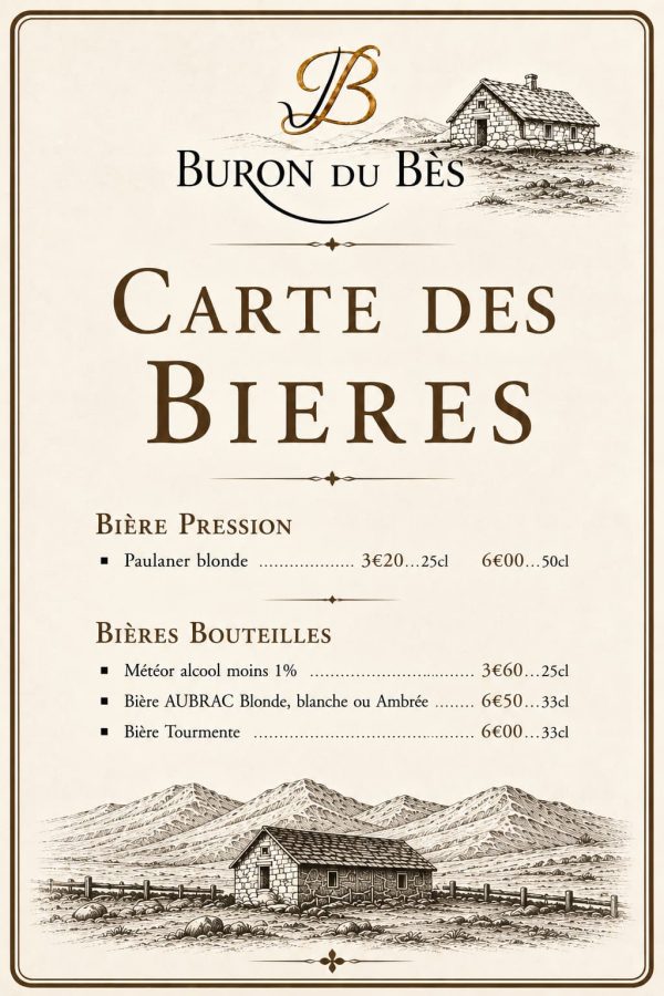 Boissons Buron du Bes 6