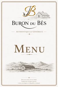Menu Buron du Bès 1