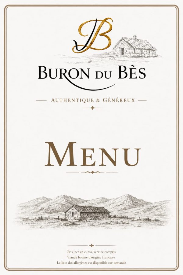 Menu Buron du Bès 1