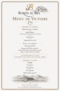 Menu Buron du Bès 2
