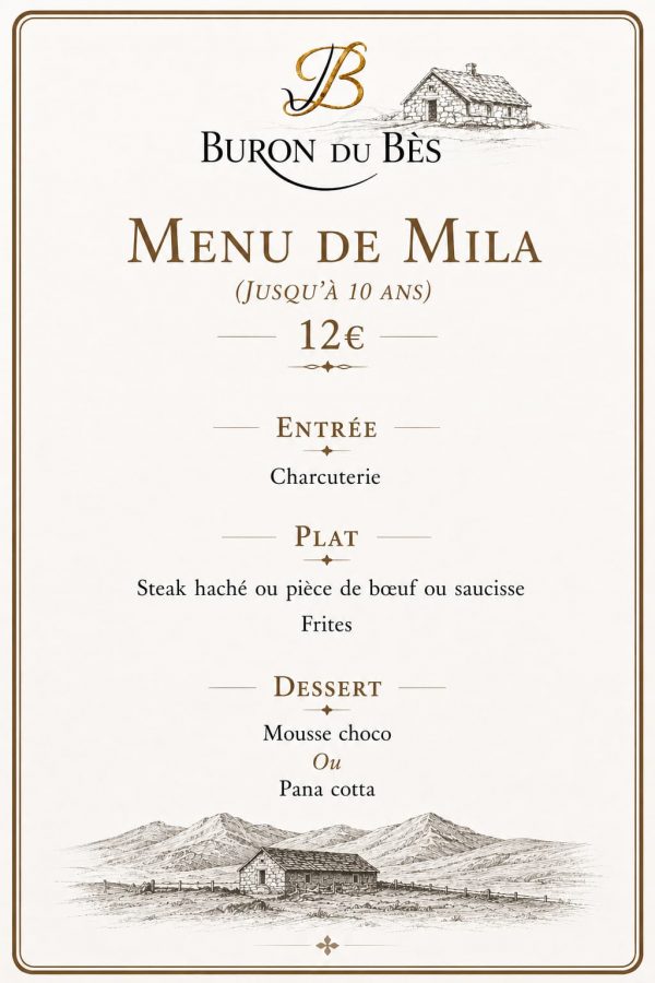 Menu Buron du Bès 5